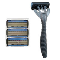 Rasoir à barbe de qualité supérieure, rasoir jetable, blister, rasoir à six lames pour homme, 6 lames, bonne qualité