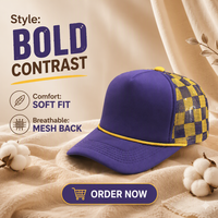 Casquettes en mousse à logo personnalisable, douces et confortables ; idéales pour les mariages, les événements caritatifs, les voyages et les sports.