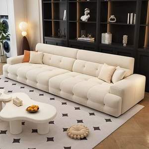 Fabric <b>Sofa</b> Straight Line Tufted Design Foam Filling For Living Room And Apartments - Product Image 4
