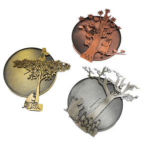 High-quality Metal Ornaments Artistic Metal Folding <b>Tree</b> Sculpture Modern <b>Tabletop</b> Centerpiece Metal Ornament Jewelry Plate - Product Image 5