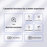 Écouteurs Traducteurs Intelligents M8 Android avec Contrôle Tactile pour Voyages à l'Étranger, Traduction Vocale et Interprétation Simultanée