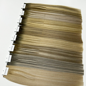 Balayage Biondo Dimensionale # T16AP16A/60A Extension Capelli Multicolore Invisibili Genius Wefts 18 Pollici 20 Pollici 22 Pollici 50g Trama RTS - Product Image 2