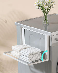 Washing Machine Side Magnet <b>Storage</b> Rack Laundry Folding Clothing <b>Storage</b> Organizing Rack Bathroom Towel <b>Collapsible</b> Rack - Product Image 3