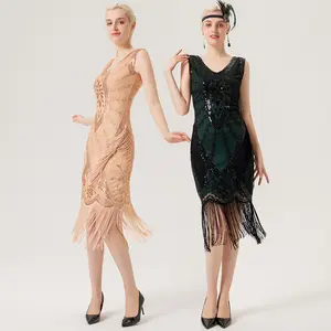 Roaring 1920s Cocktail Vintage Flapper Robe Tenues Robes De Bal Robe De Soirée The Great Gatsby Charleston