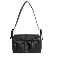 Sac Messager Portable Vintage Souple pour Homme – Sac à Bandoulière Tendance Urbaine – Sac à Main Décontracté pour Homme