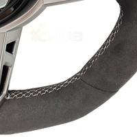 Volant en cuir pleine fleur avec garniture argentée pour BMW G05 G06 G20 G22 G30 G31 M2 G87 M3 G80 M4 G82 M5 F90 F97 M340i