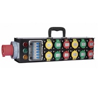 Boîtier de distribution MCB 12 voies 3 phases 5 fils avec surveillance tension/courant pour site d'aquaculture IP44 220V 32A