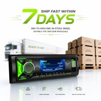 Récepteur radio MP3 pour voiture en stock, 10 % de réduction, écran LCD simple DIN, stéréo Bluetooth avec USB, AUX, RDS et télécommande
