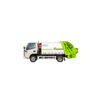 Camion à ordures compacteur KAMA 4m³ Weichai avec cuve entièrement fermée et commande hydraulique pour l'assainissement et la gestion des déchets municipaux