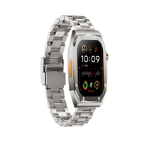Montre connectée Z17 Max Ultra avec écran tactile IPS, bracelet en acier, suivi de la forme physique et du sommeil, charge sans fil