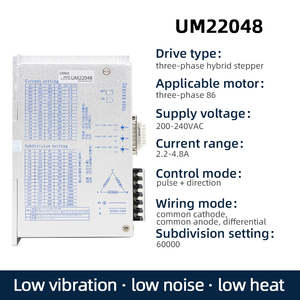 ไดรเวอร์สเต็ปเปอร์มอเตอร์ UMOT 2/3 เฟส แบบ Pulse+direction/IO Potentiometer Control สำหรับมอเตอร์สเต็ปเปอร์ AC/DC ขนาด 20-86 มม. Nema8/11/14/15/17/23/24 - Product Image 6