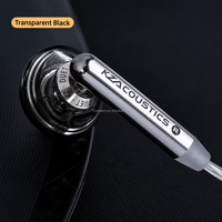 Earbud Musik Berkabel KZ Duet Original 2DD Driver Respon Frekuensi Lebar 20-40000Hz Ringan Warna Hitam Putih