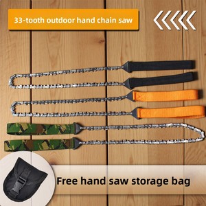 Outdoor Portable Pocket Hand Chain Saw <b>Model</b> 75968 33 Teeth Camping Survival Garden Logging Multi-Use Wire Tools 75968 Compact <b>D</b> - Product Image 4