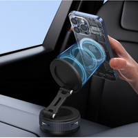 Support universel de voiture pliable rotatif à 360 degrés support de téléphone portable magnétique sous vide pour voiture