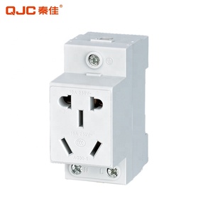 QJC <span class=keywords><strong>Din</strong></span> Rail AC30 <span class=keywords><strong>Din</strong></span> Rail 3 <span class=keywords><strong>enchufe</strong></span> 10to16A 250V <span class=keywords><strong>enchufe</strong></span> Modular multifunción interruptor eléctrico de potencia universal múltiple - Product Image 4