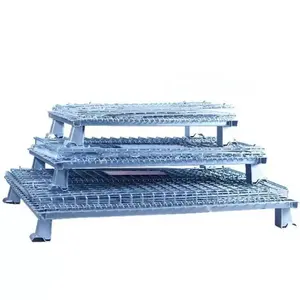 <span class=keywords><strong>Cage</strong></span> se pliante verrouillable résistante de stockage d'entrepôt - Product Image 4