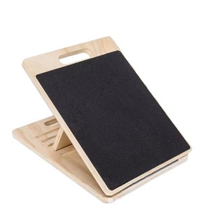 Planche d'équilibre en bois avec surface antidérapante pour la correction de la posture et l'entraînement de la stabilité de la cheville, équipement de gym - Product Image 5