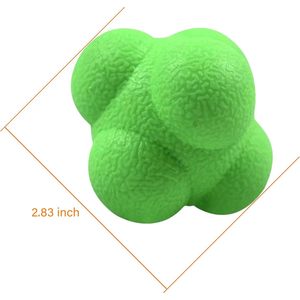 Confezione Premium da 3 palline Reflex da 2.83 pollici palline di reazione arancione giallo verde per allenamento di coordinazione occhio-mano - Product Image 5