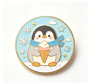 Custom Enamel Penguin Lapel <b>Pin</b> Zinc Alloy Cast Metal Brooch Soft Enamel <b>Badge</b> for Gift and Clothing - Product Image 1