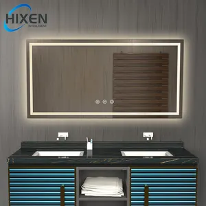 Produttori HIXEN 18-5B Custom Hotel casa appartamento bagno 3 colori retroilluminazione LED specchietti intelligenti