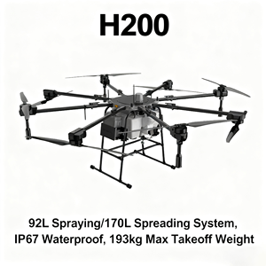 Агродрон H200 для защиты растений - система опрыскивания 92 л / система разбрасывания 170 л, водонепроницаемость IP67, максимальная масса при взлете 193 кг - Product Image 4