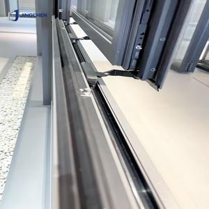Fenêtre coulissante horizontale en alliage d'aluminium à rupture <span class=keywords><strong>de</strong></span> pont thermique, <span class=keywords><strong>double</strong></span> vitrage Low-E, étanchéité supérieure, ventilation pour villa - Product Image 4