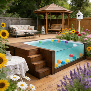 Piscine en verre, conteneur de piscine, piscine professionnelle, piscine préfabriquée, piscine en fibre de verre - Product Image 5