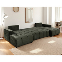 Canapé-lit escamotable deux places en velours, style européen moderne, écologique, avec chaise longue en éponge et rangement, idéal pour appartement, salon, centre commercial