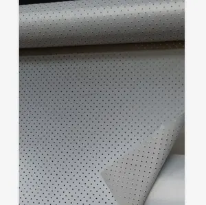 silver gray perforating breathable mesh punched hole reflective fabric outdoor sports clothing perforated reflecting tape cloth