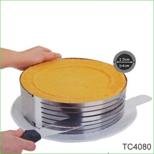 Couteau à gâteau circulaire réglable en acier inoxydable de 15-30 cm, outil de pâtisserie multi-niveaux, coupe-gâteau en anneaux, trancheuse à pâtisserie - Product Image 6