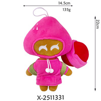 Peluche Shadow et Milk Cookie Run 25 cm, jouet en peluche doux, rembourrage en coton PP, cadeau d'anniversaire pour enfants