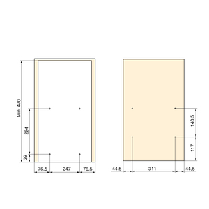EMUCA 400mm 8381535 grigio antracite armadi cucina Titane carrello estraibile con fissaggio in basso e chiusura morbida - Product Image 6