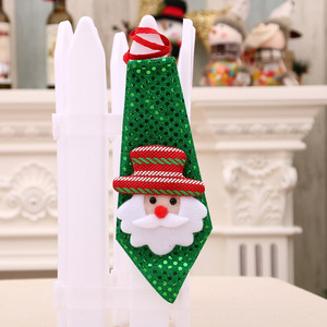 Decoraciones navideñas, pequeños regalos para adultos y niños, pequeños regalos creativos, corbatas con lentejuelas - Product Image 3