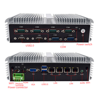 Mini Host Industrial HVAEIPC Intel Core I7 Quad Core DDR4 SSD Sin Ventilador B300 |   Puerto Serie 485, Red Dual, GPIO, Sistema Operativo Linux, 3 Años de Garantía