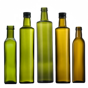 <span class=keywords><strong>Botella</strong></span> de aceite de cocina de 100ml-1000ml, ecológica, de vidrio, con tapa de rosca, <span class=keywords><strong>verde</strong></span> ámbar, serigrafiada, para aceite de oliva y aceite de nuez. - Product Image 1