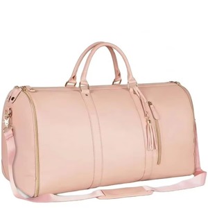Sac de voyage en cuir PU grande capacité pour femme, personnalisé, certifié BSCI, imperméable, idéal pour le rangement de vêtements et les cadeaux - Product Image 1