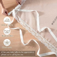 Décorations murales de mariage personnalisées en tissu de dentelle transparente pour panneau de bienvenue, table de desserts et pelouse extérieure