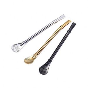 M0396 Cuchara con Filtro de Té, <span class=keywords><strong>Pipeta</strong></span>, Pajitas para Mate, Pajita de Acero Inoxidable con Filtro, Cuchara, Herramientas Reutilizables para Té de Calabaza - Product Image 5