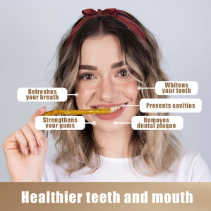 6-pack natuurlijke plantentanden miswak-sticks - vacuüm verpakt traditionele mondverzorging takjes met kruidnagelsmaak voor frisse adem - Product Image 4