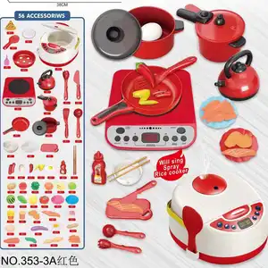 Children Kitchen Toys Simulation Kitchen Utensils Food Cookware Pot Pan Kids Pretend Play Kitchen Set Toys For Girls Doll Food