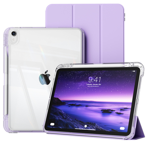 Acrylic PC rõ ràng Trường hợp với có thể tháo rời PU <span class=keywords><strong>Leather</strong></span> bìa cho <span class=keywords><strong>iPad</strong></span> thế hệ thứ 10 10.9-inch(2022)/<span class=keywords><strong>iPad</strong></span> 11th 11 "(A16, 2025) trường hợp - Product Image 1