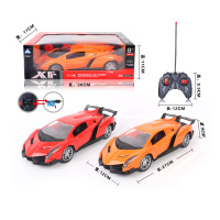 Alta velocidad músculo amarillo inalámbrico Control remoto recargable 1/16 Radio Control vehículo eléctrico RC coche Juguetes