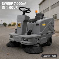 MINGNUO MN-C200X Balayeuse de voirie électrique, batterie 48V, largeur de balayage >1300mm, 7000m2/h, machine de balayage de voirie industrielle compacte, neuve