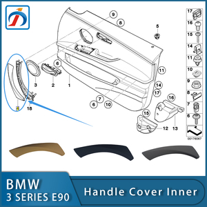 Otras partes del cuerpo Nuevo reemplazo gris Accesorios de coche E90 Cubierta de manija de puerta interior para Bmw Serie 3 Cubierta de manija de puerta - Product Image 4