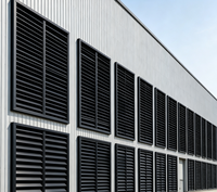 Système de persiennes en aluminium de type Z fixe pour intérieur et extérieur, décoration de façade, isolation thermique, résistant aux UV, imperméable, pare-soleil