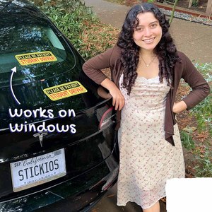 Từ sinh viên lái xe dán có thể tháo rời sinh viên lái xe đề can cho xe ô tô và cửa sổ sơn an toàn sinh viên lái xe dấu hiệu - Product Image 3