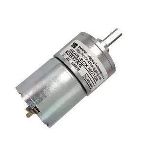 DC gear box motor 12/24 volts 5-100rpm Shaft 20mm DC Motor with gear box diameter 37