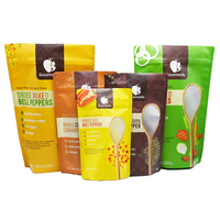 Sachet Doypack Personnalisé de Haute Qualité en Plastique PE Recyclable avec Fermeture Ziplock pour Aliments (Graines et Graisses) pour Oiseaux de Compagnie