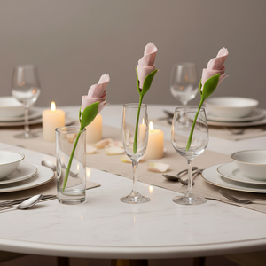 Porte-serviettes en <span class=keywords><strong>origami</strong></span> floral en plastique écologique, design enroulable, pour fêtes, décoration <span class=keywords><strong>de</strong></span> <span class=keywords><strong>table</strong></span> romantique - Product Image 1