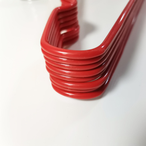 Cintres en fil d'acier inoxydable revêtu de <span class=keywords><strong>PVC</strong></span> coloré, vente en gros, pour le rangement de vêtements et le linge - Product Image 3